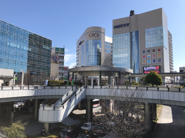 溝ノ口駅前